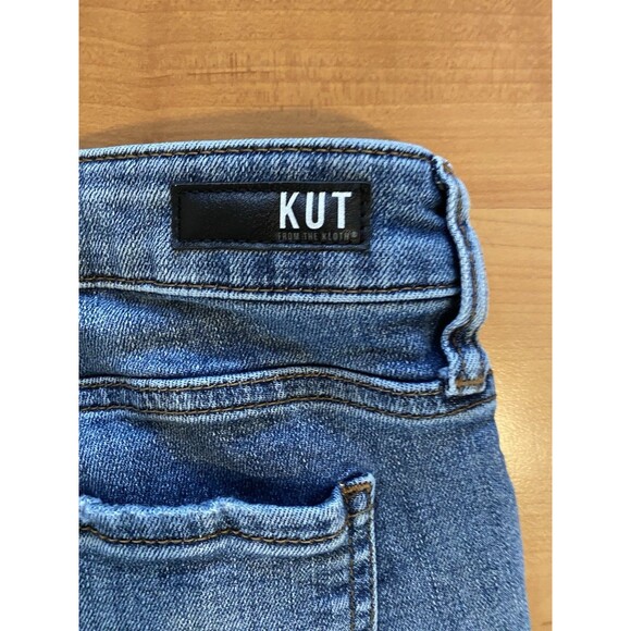 Kut From The Kloth Gidget Size 14 Fray Mid Rise Denim Short Summer Beachy Boho - Picture 6 of 11